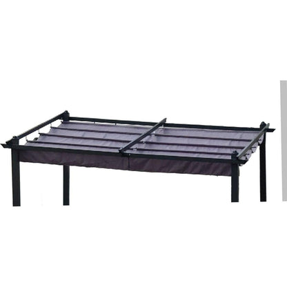 Replacement Canopy Top Fabric for 10x10 Ft Outdoor Patio Retractable Pergola Sunshelter Pergola Canopy