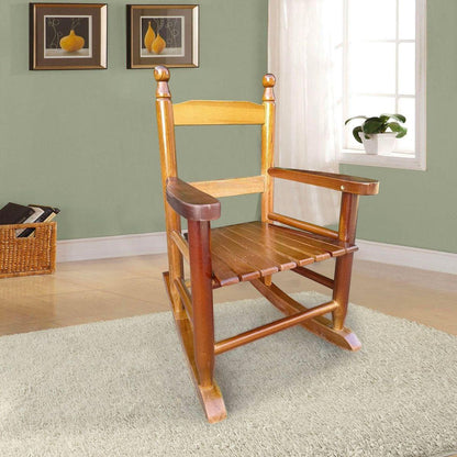 Children's rocking oak chair- Indoor or Outdoor -Suitable for kids-Durable