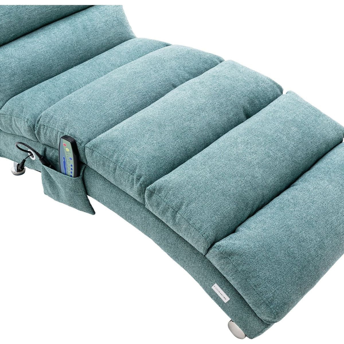 Linen Chaise Lounge Indoor Chair, Modern Long Lounger for Office or Living Room