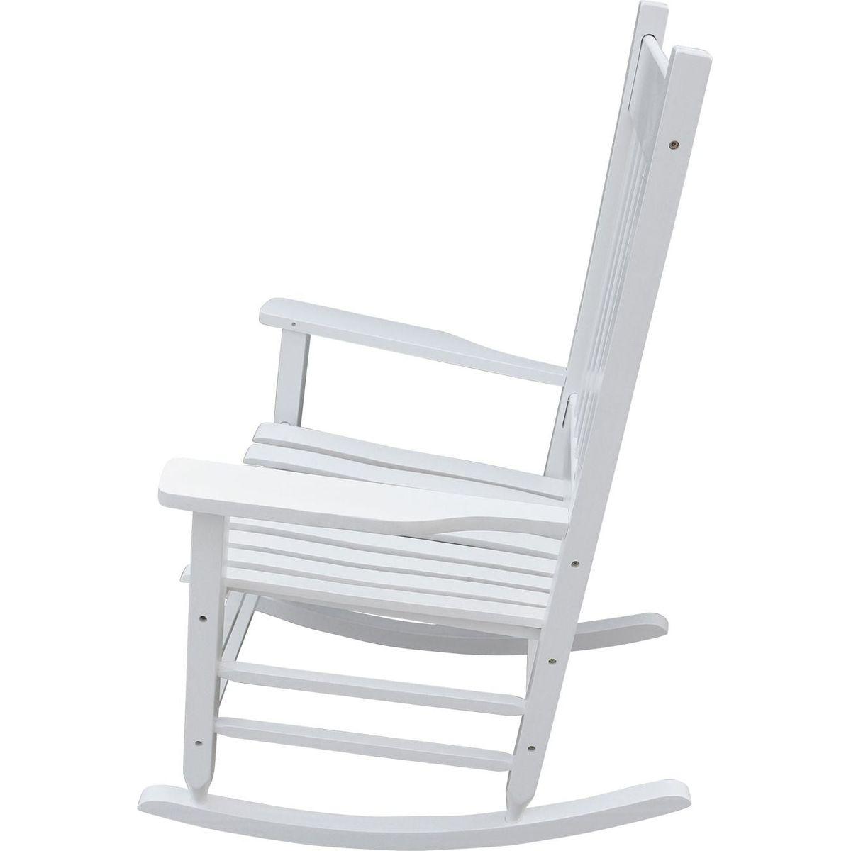 wooden porch rocker chair WHITE