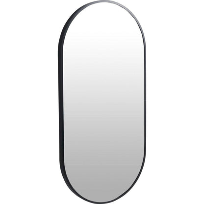 18 x 35 Inch Bathroom Mirror Black Aluminum Frame