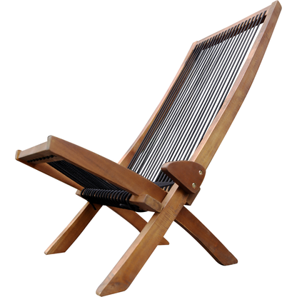 folding roping wood chair