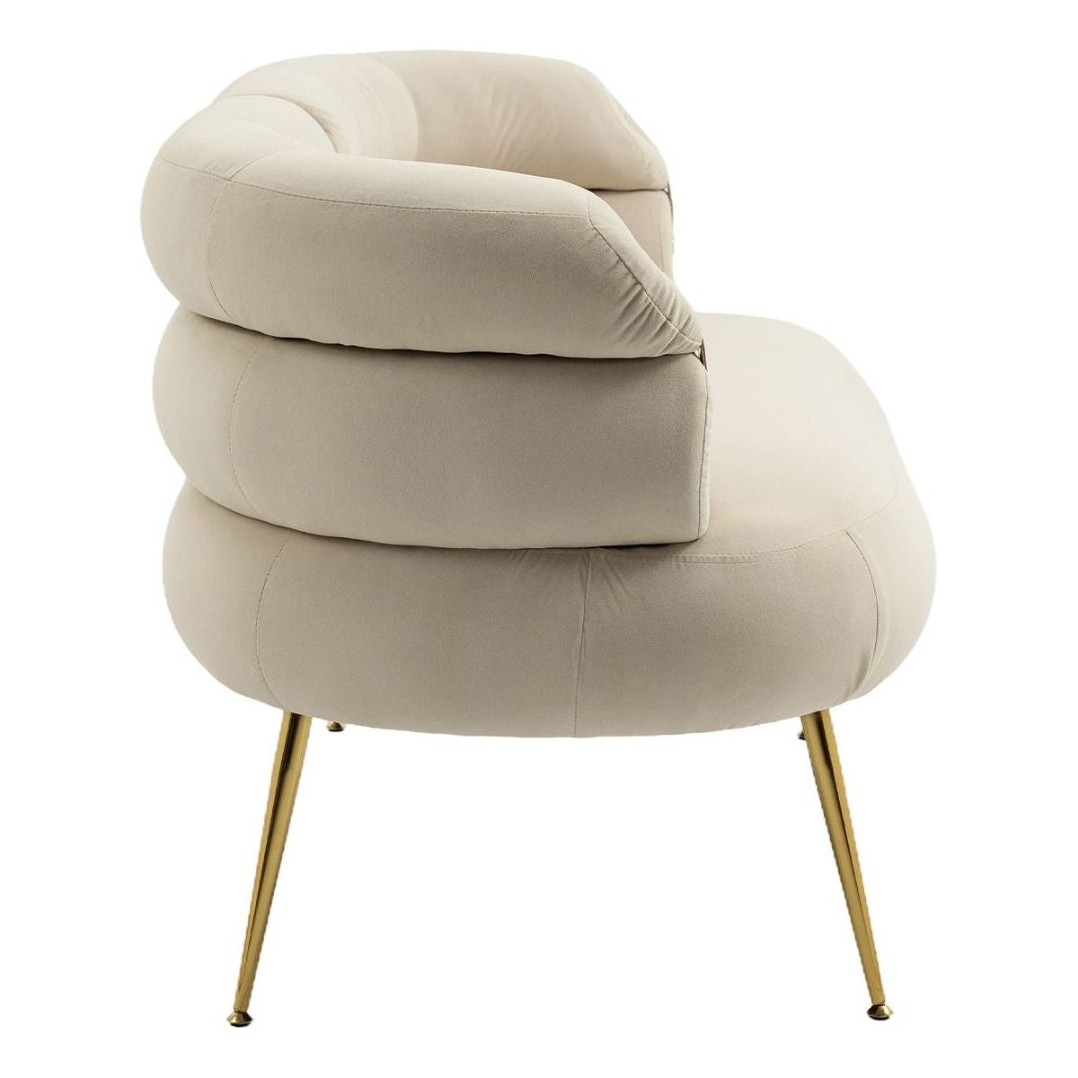 Accent Chair, leisure chair with Golden feet