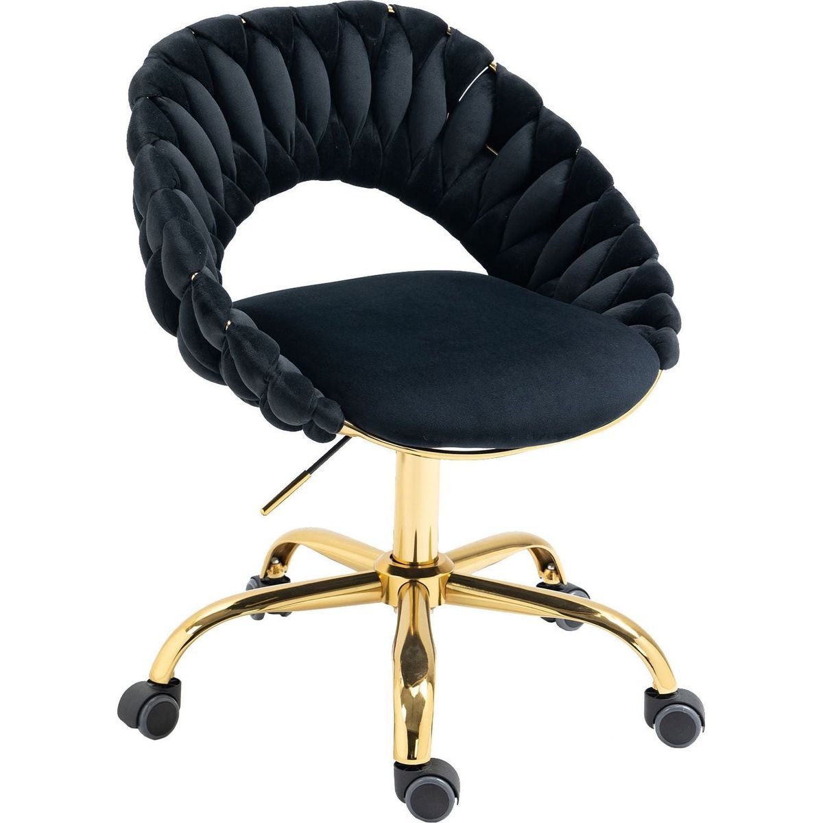 Computer Chair Office Chair Adjustable Swivel Chair Fabric Seat Home Study Chair