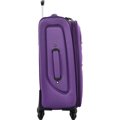 Softside Luggage Expandable 3 Piece Set Suitcase Upright Spinner Softshell Lightweight Luggage Travel Set
