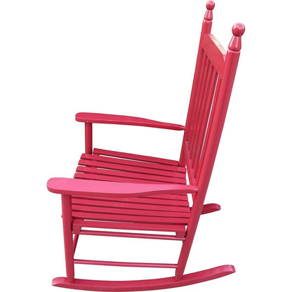 wooden porch rocker chair Red