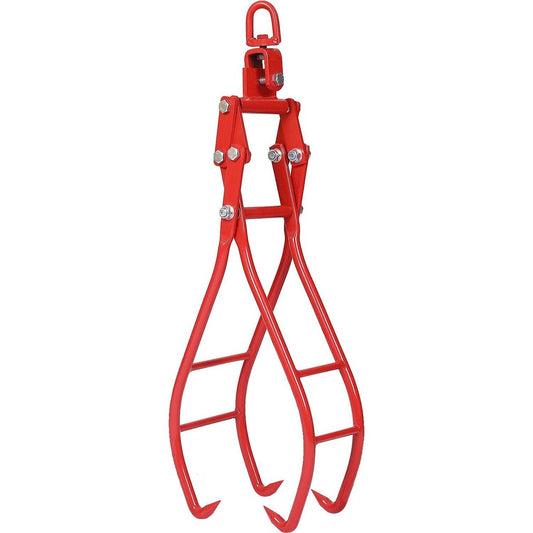 4 Claw Timber Log Lifting Logging Tongs Grabber Tong 36" - Streamdale Furniture