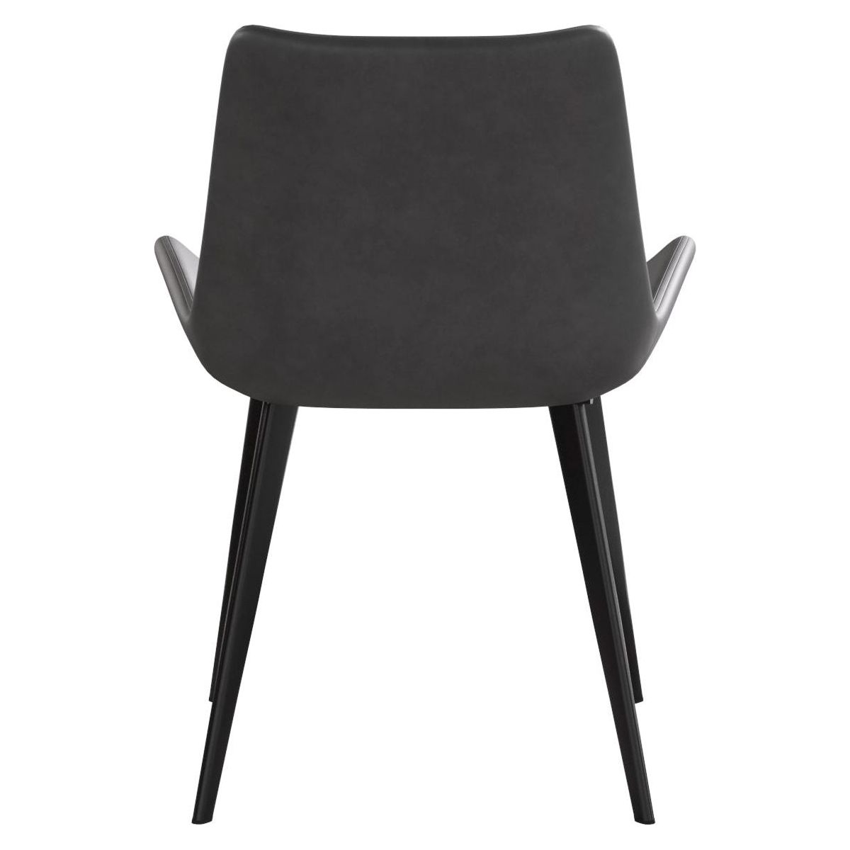 Modern Dining Chair Living Room Black Metal Leg Dining Chair-Grey-4pcs/ctn