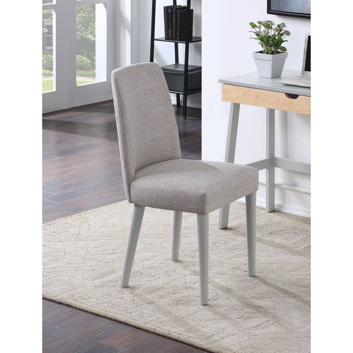 Taylor Chair With Gray Legs And Gray Fabric