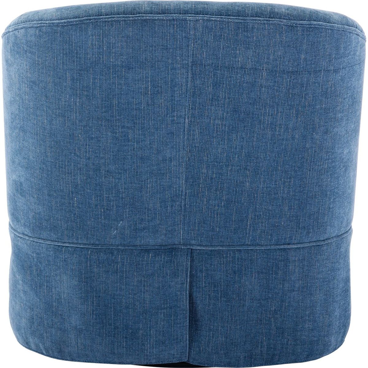 degree Swivel Accent Armchair Linen Blend Blue