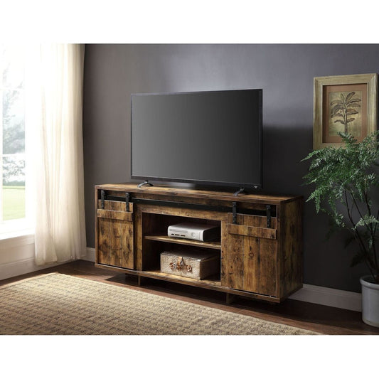 Bellarosa TV Stand, Rustic Oak