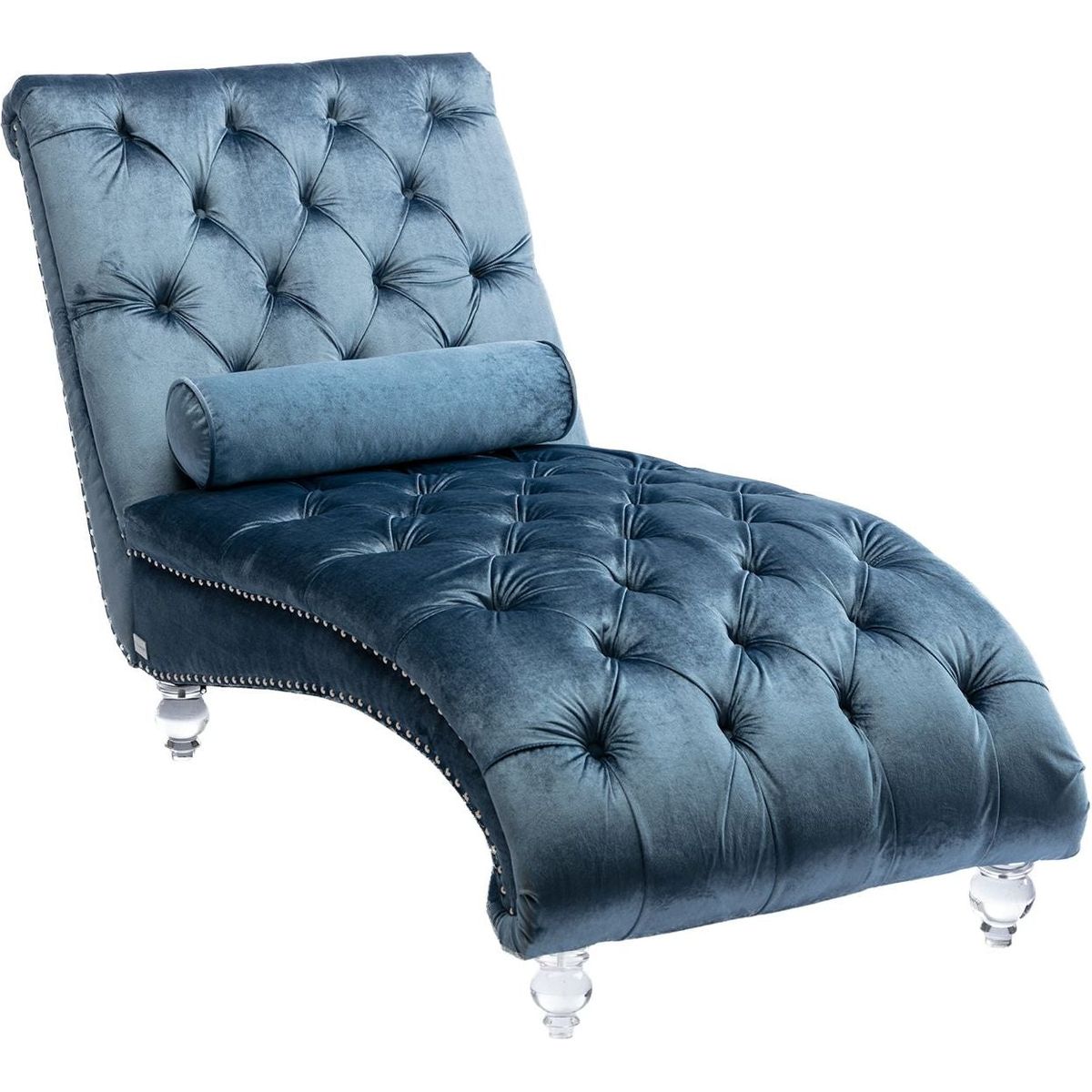 Leisure concubine sofa with acrylic feet