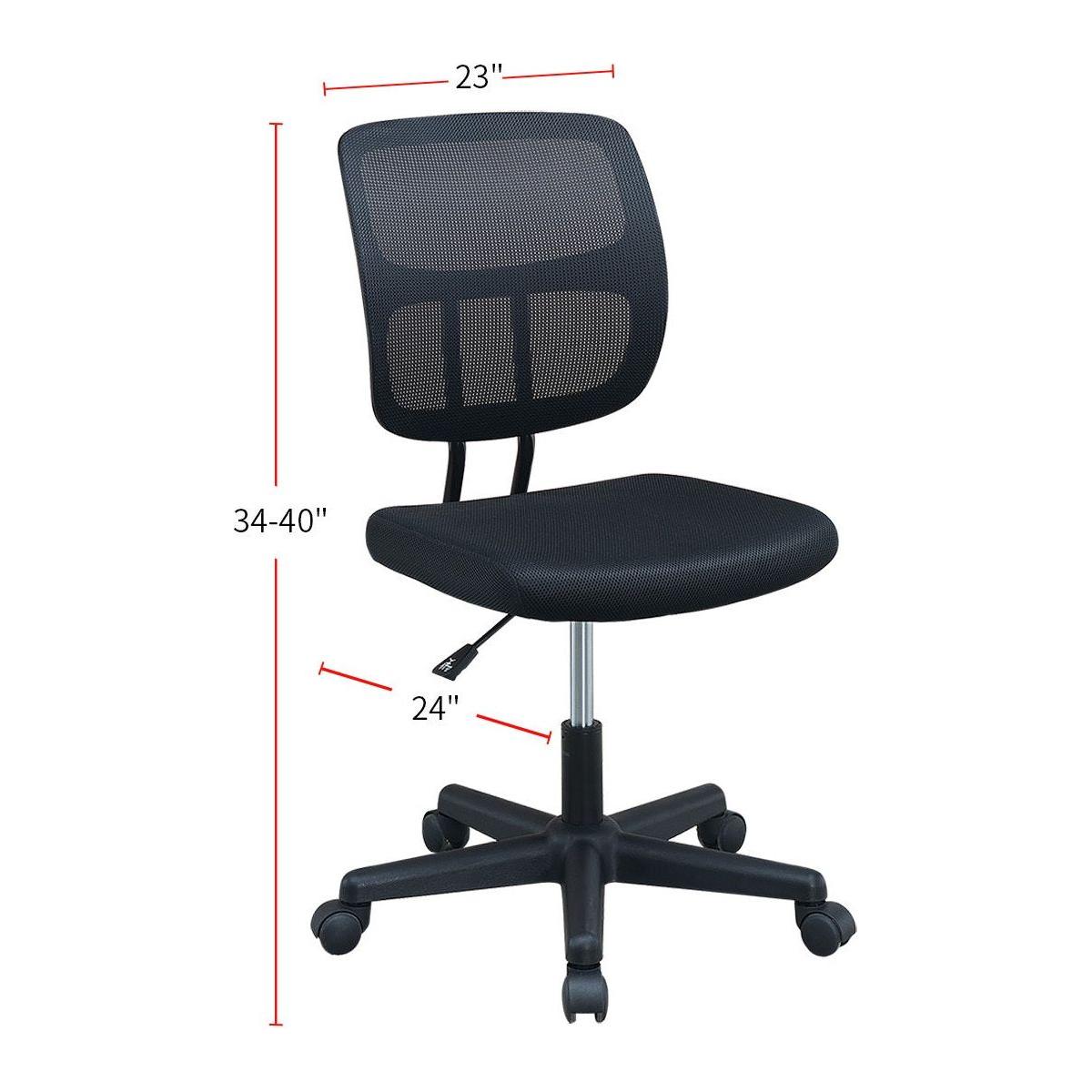 Mesh Back Adjustable Office Chair in Black