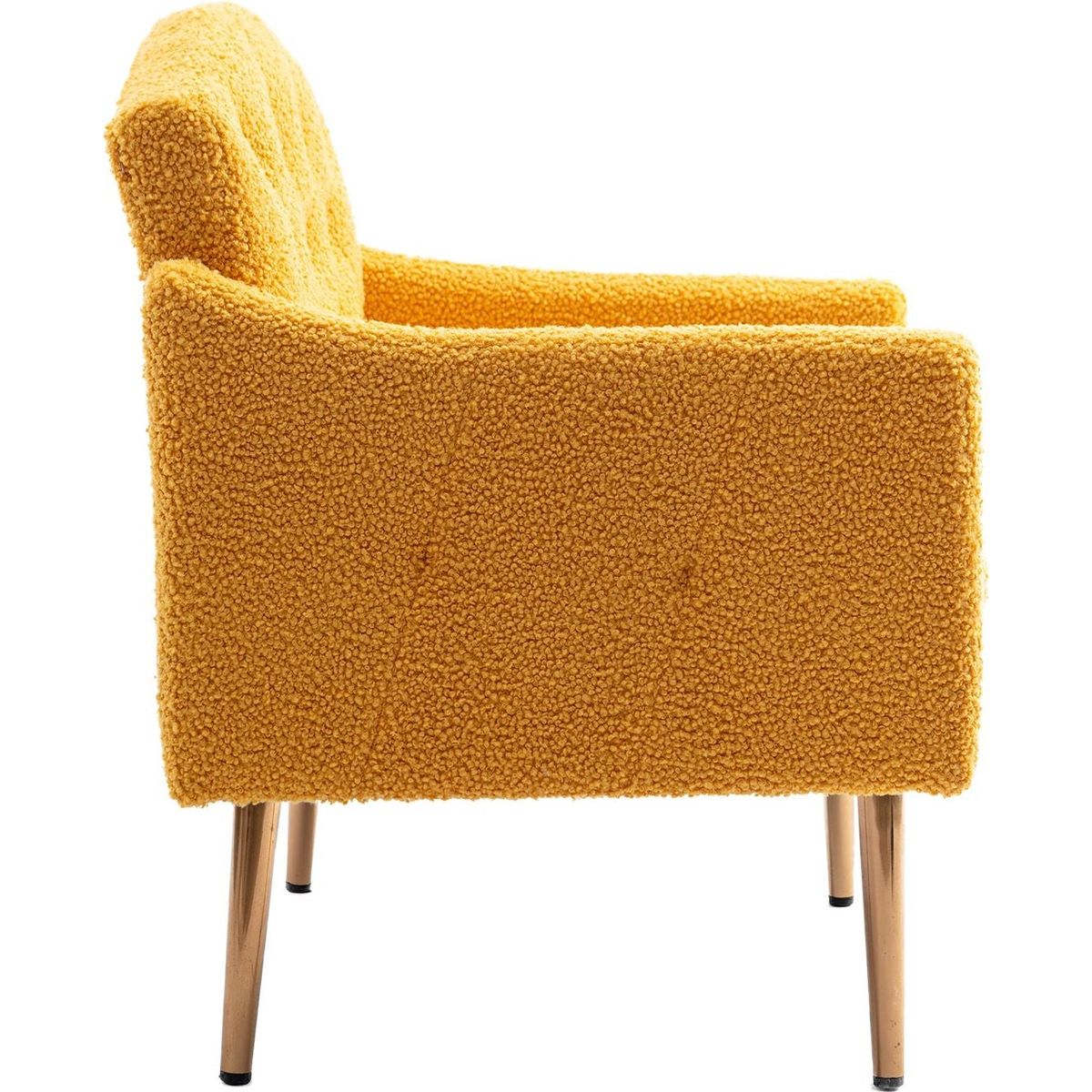 Accent Chair, leisure single sofa with Rose Golden feet