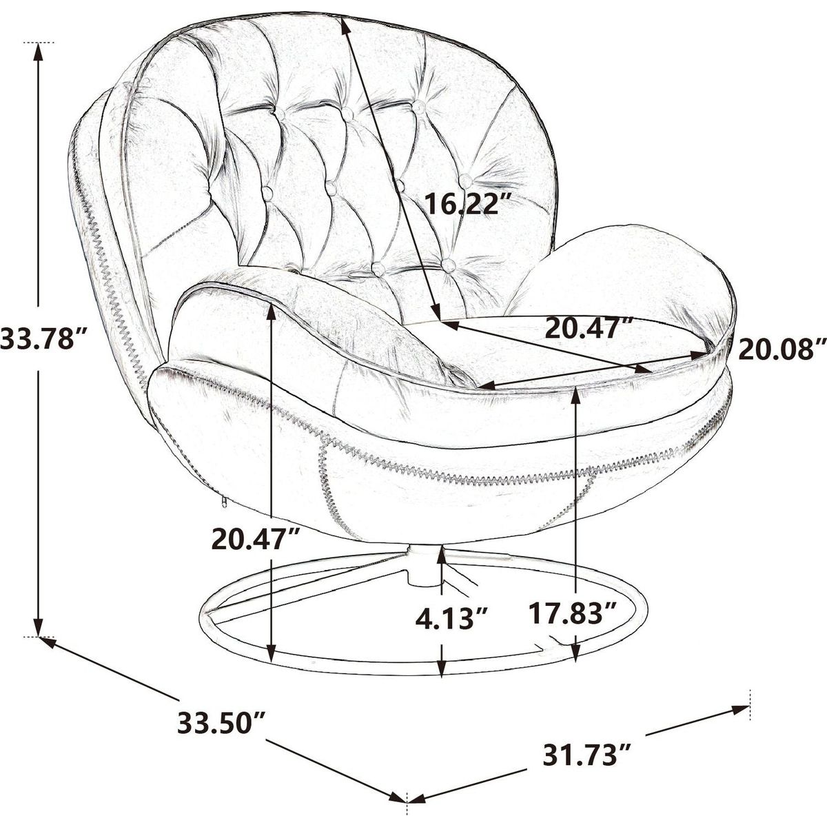 Accent chair TV Chair Living room Chair with Ottoman-Yellow