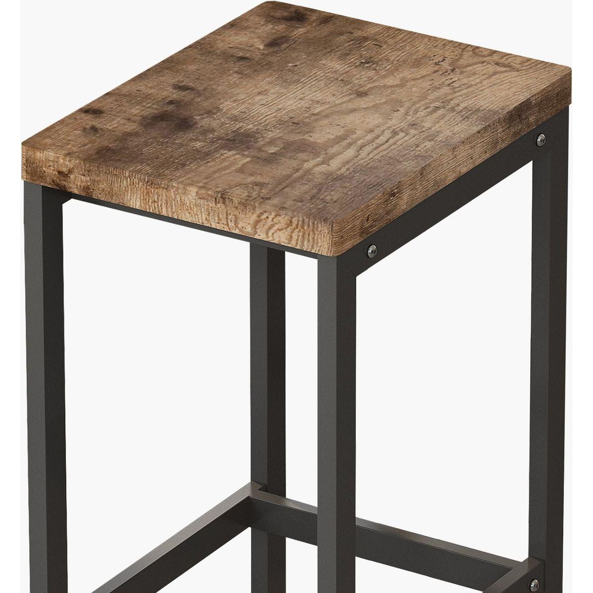 Modern Design Kitchen Dining Table, Pub Table, Long Dining Table Set with 3 Stools, Easy Assembly, Natural