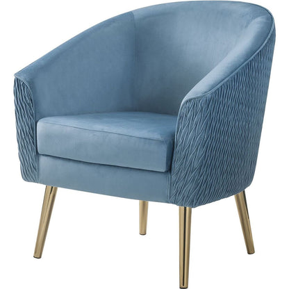 Benny Accent Chair, Velvet & Gold