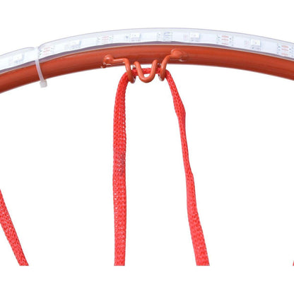 Portable Basketball Hoop Basketball System 8-10ft Height Adjustable for Youth Adults LED Basketball Hoop Lights, Colorful lights, Waterproof uper Bright to Play at Night Outdoors,Good Gift for Kids