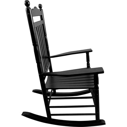 BALCONY PORCH ADULT ROCKING CHAIR-BLACK