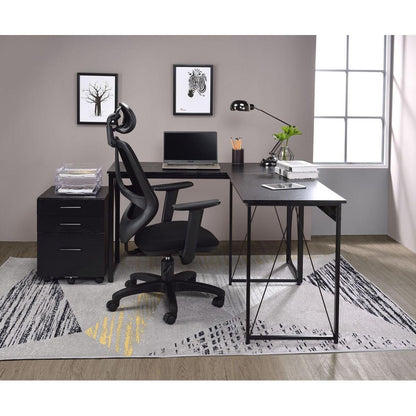 Zaidin Writing Desk, Black Finish