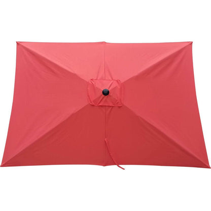 6 x 9ft Patio Umbrella Outdoor Waterproof Umbrella with Crank and Push Button Tilt without flap for Garden Backyard Pool Swimming Pool Market