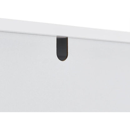 Tall Storage Cabinet with Two Drawers for Bathroom/Office, White