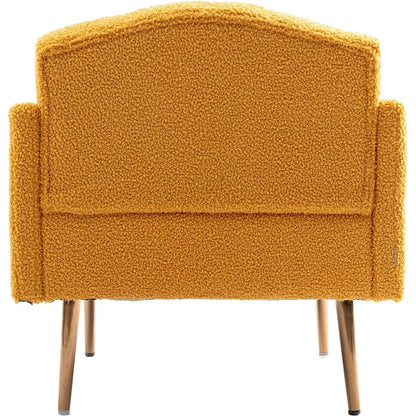 Accent Chair, leisure single sofa with Rose Golden feet