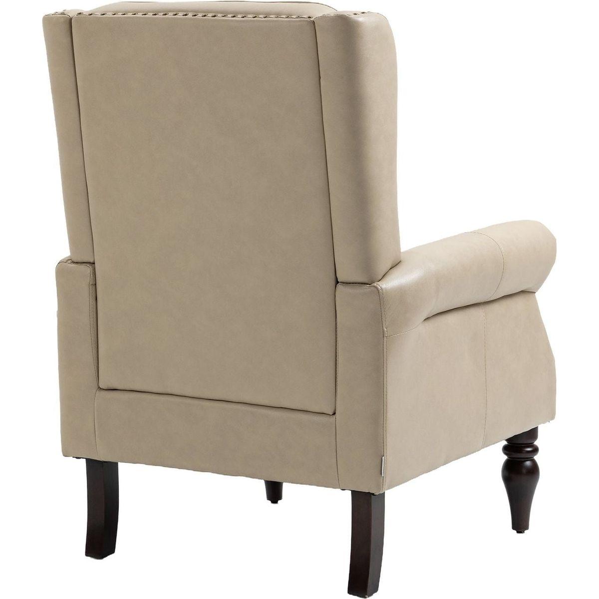 Wood Frame Armchair, Modern Accent Chair Lounge Chair for Living Room