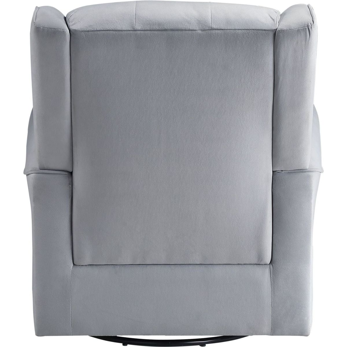 Zeger Swivel Chair w/Glider, Gray Fabric