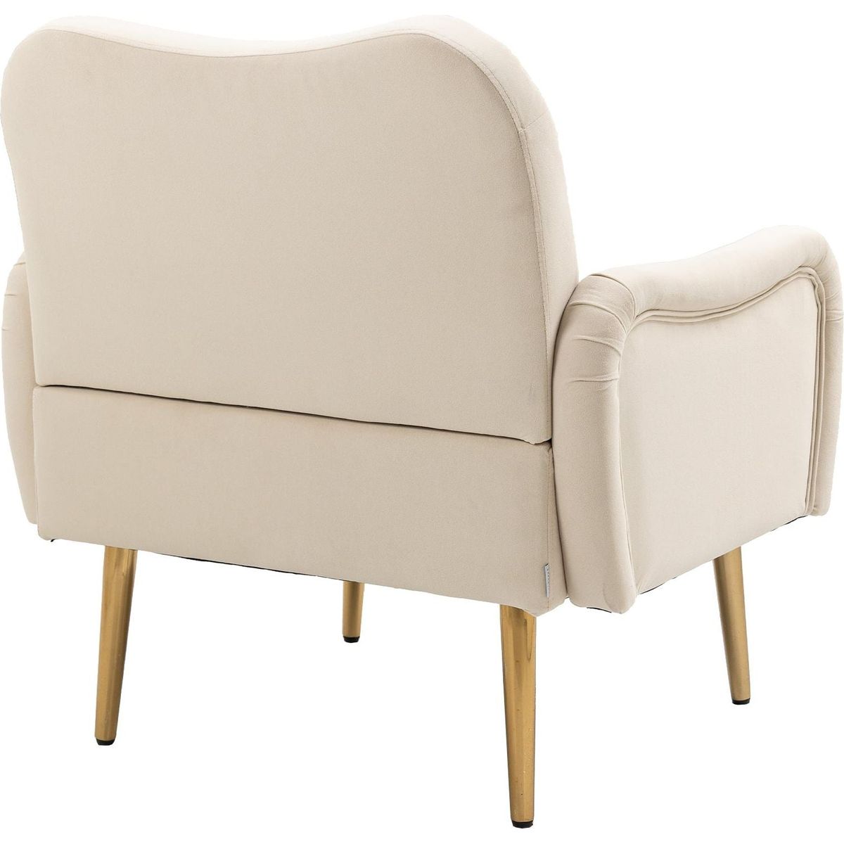 Velvet Chair, Accent chair/ Living room lesiure chair with metal feet