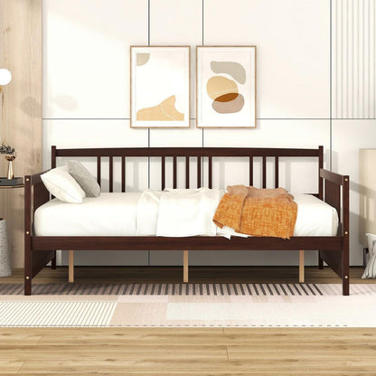 Full Size Daybed with Support Legs, Espresso - Streamdale Furniture