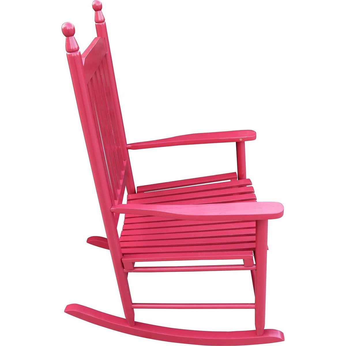 wooden porch rocker chair Red