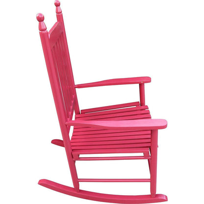 wooden porch rocker chair Red