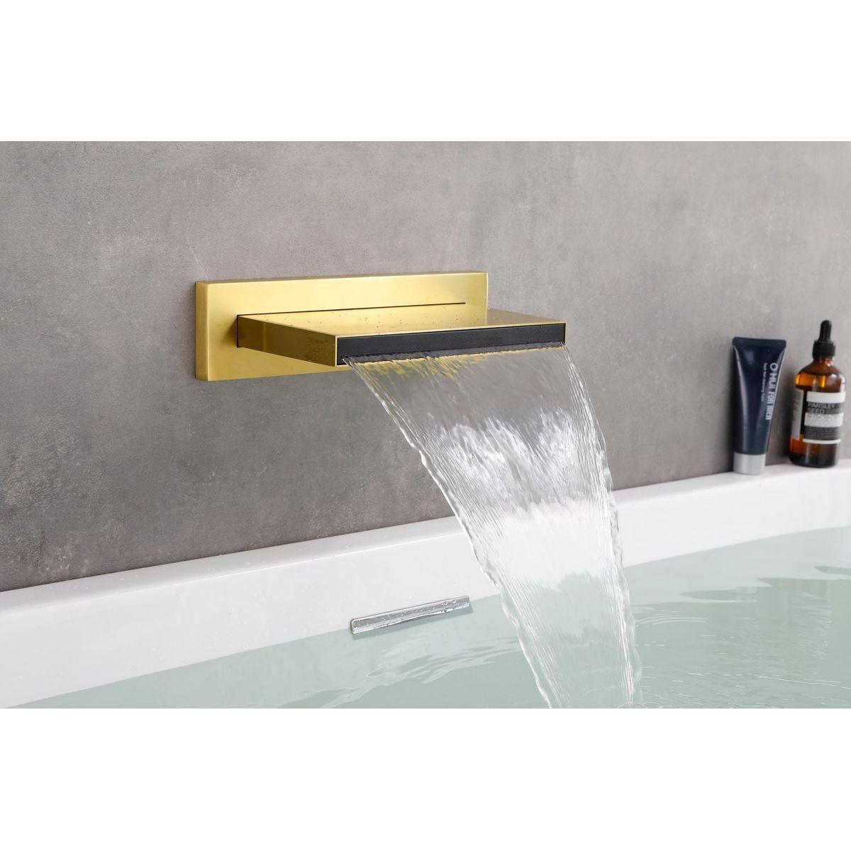 Shower Waterfall Waterfall Tub Faucet Wall Mount Tub Filler Spout For Bathroom sink Multiple Uses High Flow Bathtub shower Cascade Waterfall