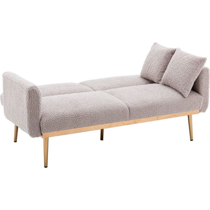 Velvet Sofa, Accent sofa .loveseat sofa with metal feet