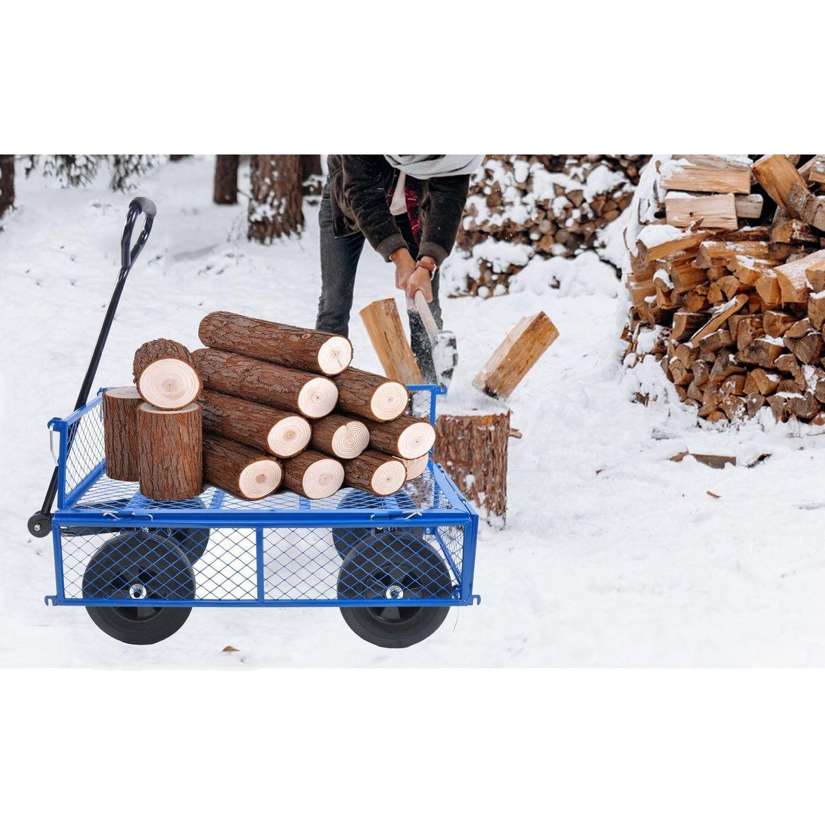Tools cart Wagon Cart Garden cart trucks make it easier to transport firewood