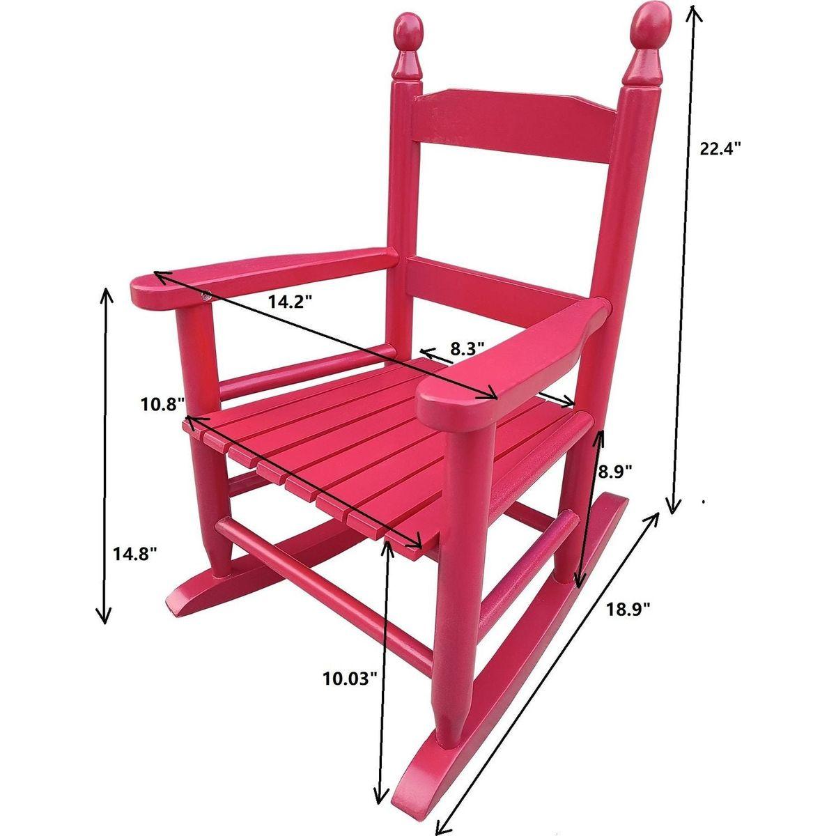 Children's rocking red chair- Indoor or Outdoor -Suitable for kids-Durable