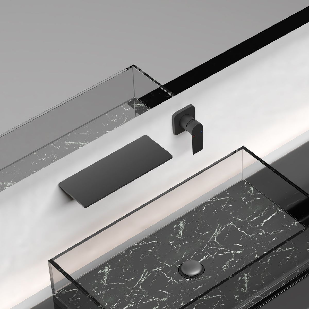 Waterfall Bathroom Sink Faucet