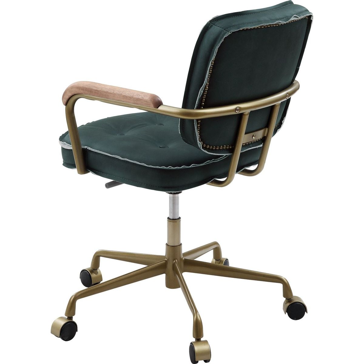 Siecross Office Chair, Emerald Green Leather