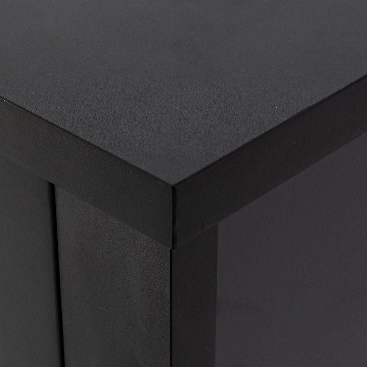 DRAWER DRESSER CABINETAR CABINET, storge cabinet, lockers, retro shell-shaped handle, can be placed in the living room, bedroom, dining room, black