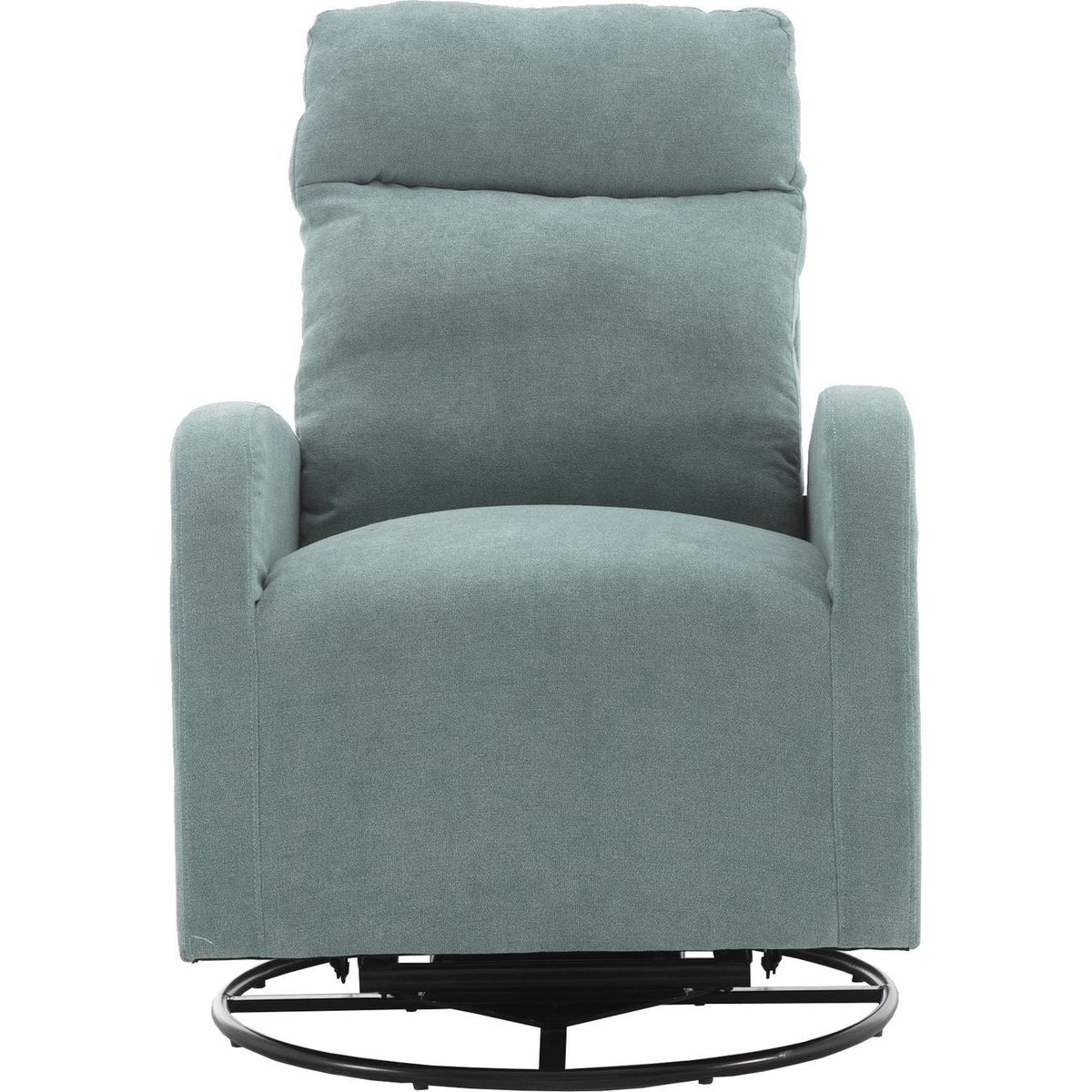 Upholstered Swivel Glider.Rocking Chair for Nursery in Misty Grey.Modern Style One Left Bag