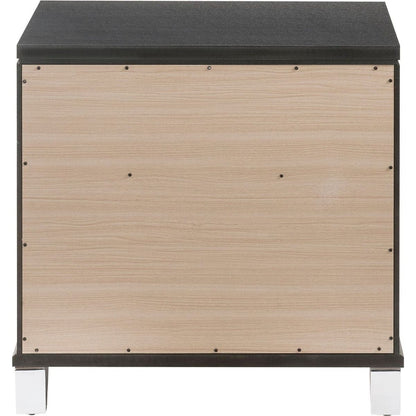 Sawyer Nightstand, Metallic Gray