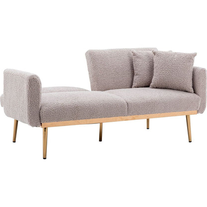 Velvet Sofa, Accent sofa .loveseat sofa with metal feet