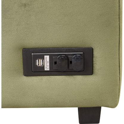 87.4" Sleeper Sofa Bed,2 in 1 Pull Out sofa bed L Shape Couch with Storage Ottoman for Living Room,Bedroom Couch and Small Apartment, Green