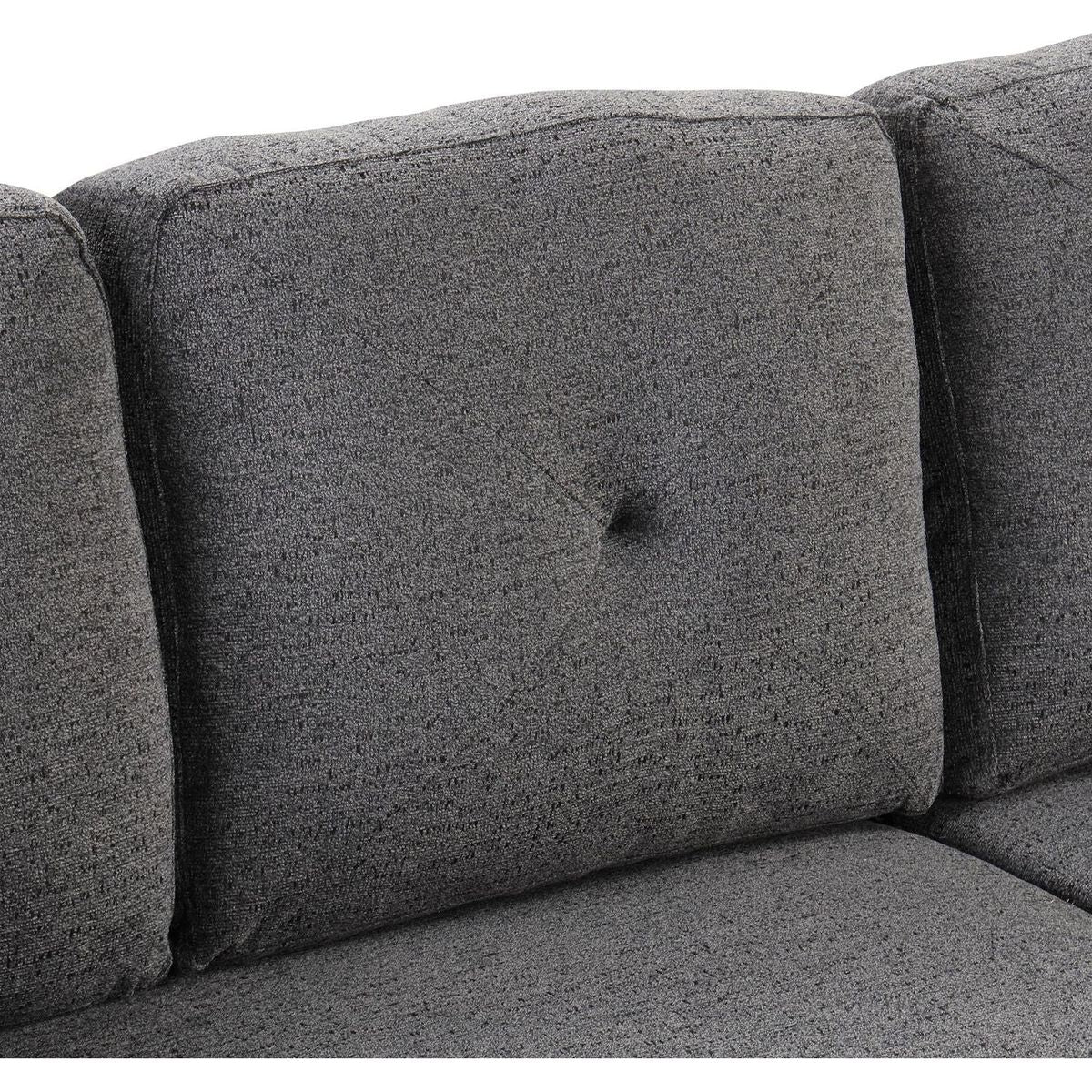 Reversible Sleeper Sectional Sofa Bed with Side Shelf and 2 Stools, Pull-Out L-Shaped Sofa Bed, Corner Sofa-Bed with Storage Chaise Left/Right Hande for Living Room, Blue Black