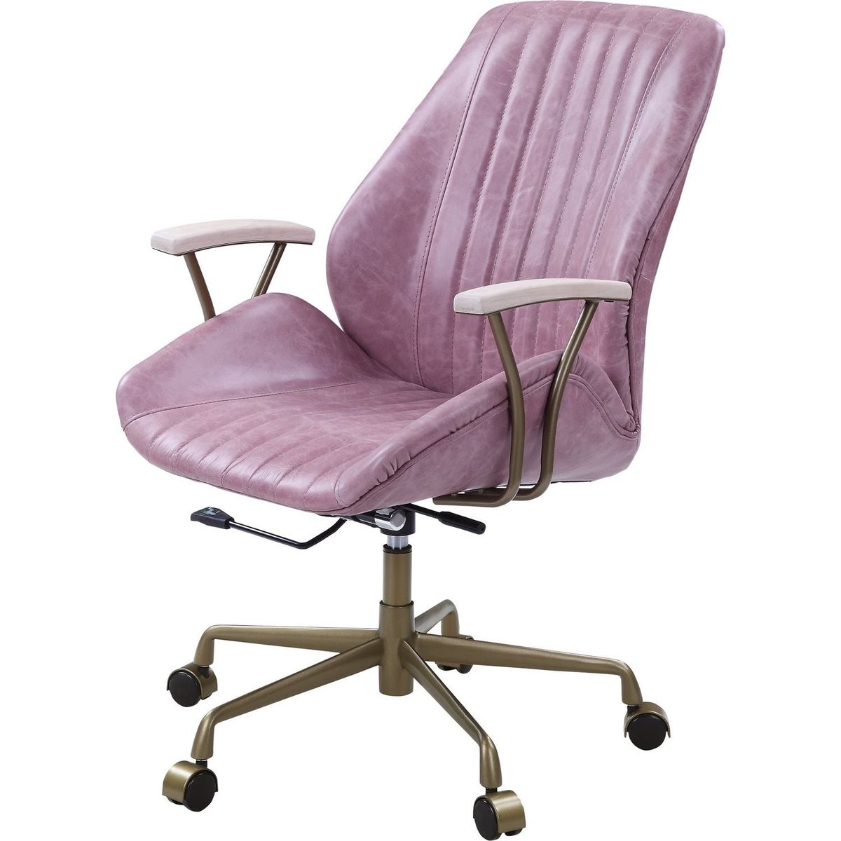 Hamilton Office Chair in Pink Top Grain Leather