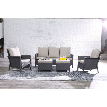 outdoor wicker sectional sofa set 1S+1S+3S0