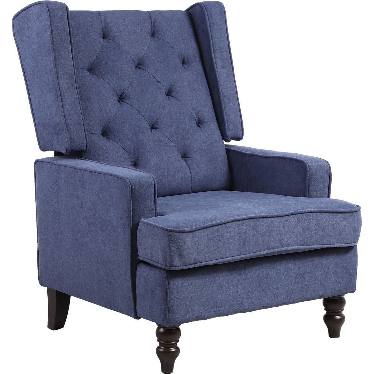 living room Comfortable rocking chair accent chair Navy fabric