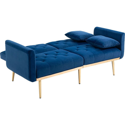 Velvet Sofa, Accent sofa .loveseat sofa with metal feet