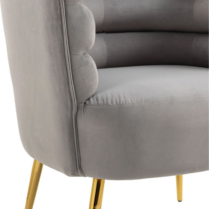 Accent Chair, leisure single chair with Golden feet